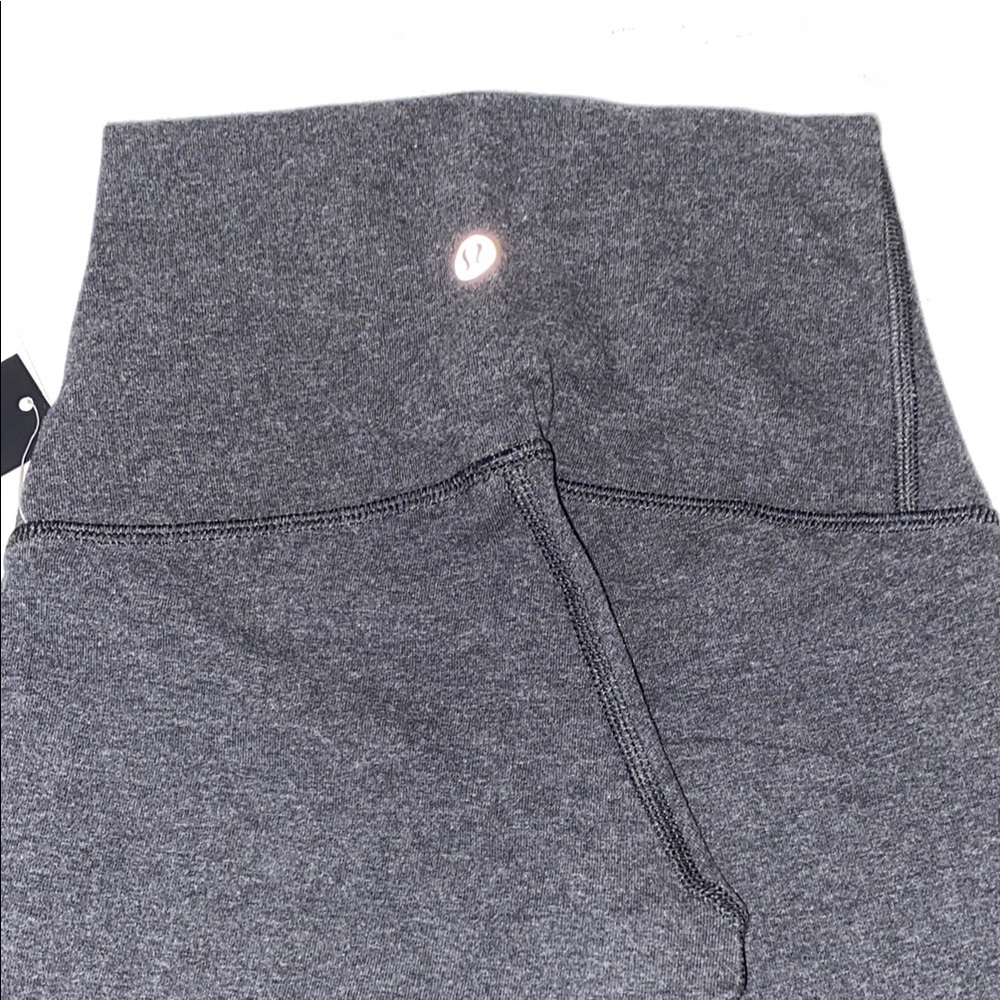 lululemon athletica Gray Wunder Under Cotton PANT High-Rise Hug Leggings NWT 2 - Picture 8 of 9
